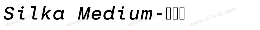 Silka Medium字体转换